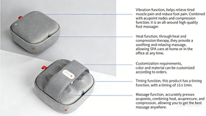 EMOKA özel High-End elektrikli ısıtıcı ayak masajı hava basıncı ve akupunktur ile vücut için Logo-çin üretici - Product Image 4