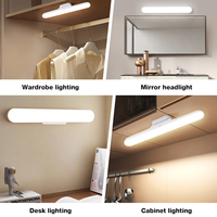 Armoire de chambre à coucher de haute qualité, éclairage LED sans fil à détecteur de mouvement rechargeable par USB, 30 cm