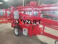 Plateforme élévatrice à flèche montée sur remorque XYZLIFT avec flèche pliable Passage flexible à travers des espaces étroits Approuvée par EN 280