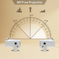 Proyector Portátil HM400 PRO Android 11.0, Reproductor de Video, Mini Proyector de 2GB con Enfoque Manual, Regalo Novedoso