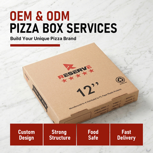 Caja de Pizza Personalizada de Cartón Corrugado Impresa, Plegable y Desechable para Llevar con Logotipo - Product Image 3