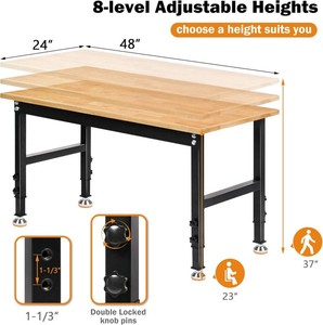 Escritorio Moderno y Económico, Convertible, de Dos Motores, para Oficina en Casa, Esquinero, con Altura Ajustable, Superficie de Madera y Estructura Metálica - Product Image 6