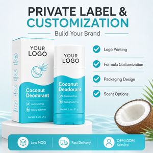 Desodorante Natural con Aroma a Coco, Fórmula Segura y Suave de ODM, Protección Diaria contra el Olor, Sin Aluminio ni Bicarbonato de Sodio, para Piel Sensible - Product Image 6