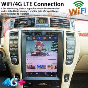 NaviRider 256 Go Écran 12,8 pouces Android 13 Autoradio pour Toyota Crown Atlet Grs 184 2005 - 2009 Lecteur multimédia vidéo GPS RHD - Product Image 6