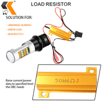 Bombilla LED HOLY T20 42SMD de Doble Color para Señal de Giro, Luz de Reversa LED SMD 2835 de 8w, DRL Blanco + Amarillo, 1156 LED 7440 3156