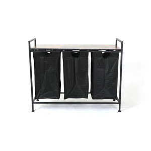 Su misura di ferro e stoffa Oxford densità materiale verticale strumento di stoccaggio sporco <span class=keywords><strong>cesto</strong></span> vestiti per uso lavanderia - Product Image 3