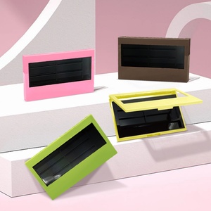 Palette de fards à paupières en gros, conteneur de blush crème, boîte à poudre transparente, emballage en carton - Product Image 1