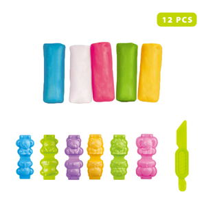 12-stelo di colore modellazione giocattolo in argilla per bambini Playdough Jungle carnevale creazioni animali divertimento educativo e creatività per i bambini - Product Image 4