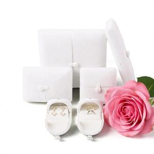 Kotak Perhiasan Mewah Pink Ungu untuk Anting, Cincin Pria, dan Liontin, Kemasan Perhiasan Mewah dengan Logo - Product Image 1