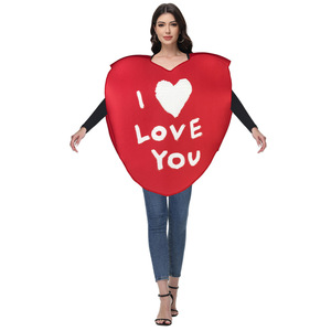Costume de la Saint-Valentin HLC, costume à thème rouge avec motif cœur, tenue d'Halloween, fournitures pour fête d'anniversaire et de vacances - Product Image 6