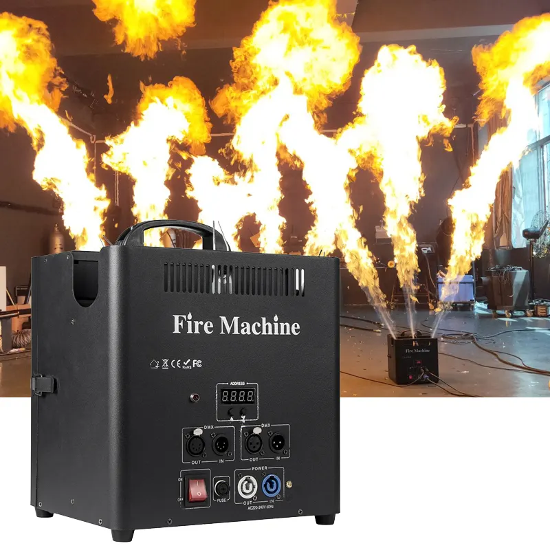 DMX Stage Effect Festival Flame Spray Safe Fire Machine Flame Throwe para equipamentos boate