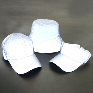 Nouveau Design gris réfléchissant lumineux dos nu 100% coton maille casquettes de Baseball loisirs hip-hop nuit Sport entraînement à moitié ouvert - Product Image 6