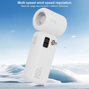 New high-speed <b>handheld</b> <b>fan</b> charging model, digital display <b>fan</b>, USB hundred level adjustment, small portable <b>fan</b> - Product Image 4