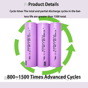 Tùy chỉnh có thể sạc lại battery18650 <span class=keywords><strong>Lithium</strong></span> battery2600mah đầy đủ cực Tai quá trình năng lượng mặt trời lưu trữ năng lượng có thể sạc lại pin - Product Image 4