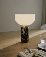 Lampe de bureau rechargeable SAIDKOCC Nordic en marbre naturel, style moderne et minimaliste, pour chambre et salon