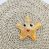 Étoile de mer en maltose couleur bonbon, jouet anti-stress créatif à montée lente, super doux, scintillant, grand œil, animal marin, cadeau pour enfants
