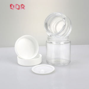 Frasco de Vidrio Transparente de 1-6oz 10oz para 3.5 Gramos de Flores Cortadas a Mano, Frasco de Lados Rectos, Contenedor a Prueba de Niños con Tapa Negra Resistente a la Manipulación Infantil - Product Image 3