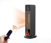 Calentador de Aire Portátil PTC Nuevo de Fábrica con Pantalla Táctil + Control Remoto, Ahorro de Energía para Calefacción de Piso en Hogar y Baño