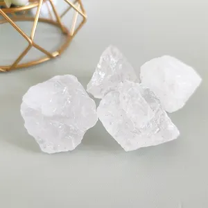天然生透明白色石英晶体原石天然石英晶体矿物能量石白色水晶原石
