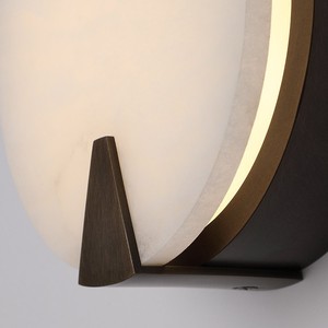 Nordic Round Marble Wall Lamp <b>Led</b> <b>Light</b> Source 220V <b>For</b> Living <b>Room</b> Bedroom Staircase Entrance - Product Image 3