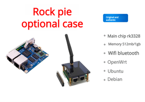 Scheda di Sviluppo Mini Rock <span class=keywords><strong>Pi</strong></span> <span class=keywords><strong>E</strong></span> Rk3328 per Router Software con Doppia Ethernet, Alimentata da Ubuntu, CPU Arm Cortex-A53 a 64 bit - Product Image 2