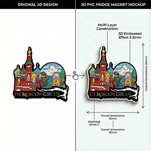 Custom 3D Soft PVC <strong>Rubber</strong> Fridge <strong>Magnet</strong> Offset Printing Paper Refrigerator <strong>Magnet</strong> for Tourist Souvenir - Product Image 2