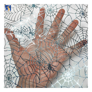 <span class=keywords><strong>Tela</strong></span> <span class=keywords><strong>de</strong></span> gasa con diseño <span class=keywords><strong>de</strong></span> telaraña para Halloween, material para disfraz <span class=keywords><strong>de</strong></span> fantasma rosa oscuro, tul precortado al por mayor para manualidades, <span class=keywords><strong>araña</strong></span> metálica - Product Image 6