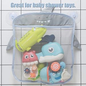 Panier de rangement pliable en filet à séchage rapide pour jouets de bain, à suspendre, pour enfants et tout-petits - Product Image 2
