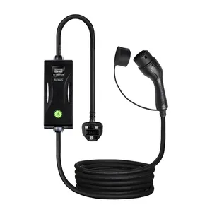 Europa Standaard Elektrische Auto Oplader Stations 3.5kw 7kw Type 2 Naar Type 2 Laadstation Draagbare Ev Charger Kabel