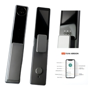 Serrures de porte intelligentes électroniques pour salle de sécurité avec identification faciale, déverrouillage par empreinte digitale et mot de passe, plusieurs modes de déverrouillage, vente en gros