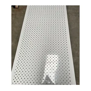 Customized safety galvanized carbon steel Punched plate perforated warehouse fence