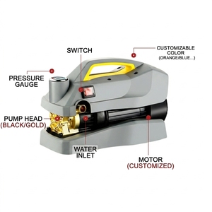 150bar 220V High Cleaner New 1400W 8L/min Cold Water Cleaning - Product Image 2