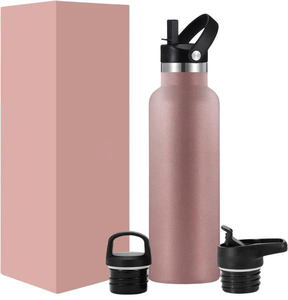 Bouteille <span class=keywords><strong>isotherme</strong></span> en acier inoxydable de 25 oz, couleur macaron, à petite ouverture, avec paille, pour café de voyage - Product Image 5