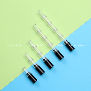 CAIYA Unique essai cosmétique bricolage emballage 4 en 1 PETG empilable vide rouge à lèvres conteneurs 2in1 multicouche baume à lèvres échantillon Tubes - Product Image 1