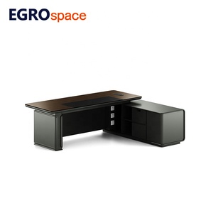 Esgospace đồ nội thất sang trọng Đồ nội thất gỗ bảng Thiết kế l-hình dạng văn phòng điều hành bàn - Product Image 5