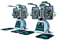 Machine d'arcade interactive de tir au pistolet 9D VR, jeu de réalité virtuelle en métal et fibre de verre pour les aéroports, les centres commerciaux