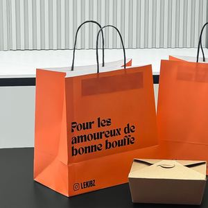 Custom Eco-Friendly Disposable Restaurant Kraft Paper Container Custom Logo <b>Biodegradable</b> Recyclable Craft Fast Food <b>Packaging</b> - Product Image 6