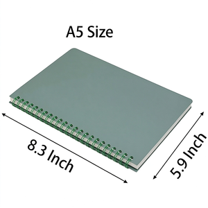 <span class=keywords><strong>Quaderno</strong></span> A5 Personalizzabile <span class=keywords><strong>con</strong></span> Copertina in PVC, Stile Stampato, <span class=keywords><strong>con</strong></span> Fogli Staccabili o Rilegatura a Spirale, Ideale come Regalo - Product Image 2