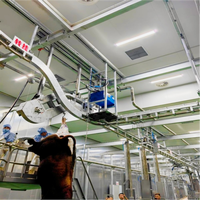 Lève-vie autonome pour bovins vivants, machine de levage robuste pour le sanglagement et les opérations d'abattage