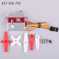 Servomoteur numérique sans noyau à engrenages en acier KST X10 V8.0 X10-MINI V8.0 X10-710 HV pour pièces d'avion RC F3F F3B F3J, planeur et avion à voilure fixe