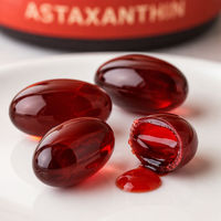 Gélules d'astaxanthine 12 mg Source naturelle 60 unités OEM ODM Complément alimentaire