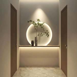 Meubles d'entrée modernes en bois, décoration murale d'entrée, décoration de hall d'entrée - Product Image 3