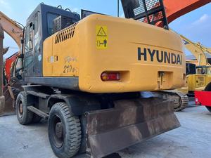 รถขุดไฮดรอลิก Hyundai 210W-7 ขายตรงจากโรงงาน ชั่วโมงการทำงานต่ำ รถขุดล้อยางมือสอง Hyundai210W-7 - Product Image 5
