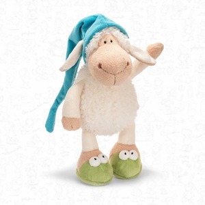 Gorro de Dormir de Peluche con Diseño de Animales Transfronterizos, Oveja y Lobo Somnolientos, Relleno de Algodón PP, Regalo para Niños - Product Image 1