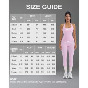 2 Piece Workout Set Women Halter Top Booty <b>Leggings</b> With <b>Pockets</b> Gym Outfit Yoga Sets - Product Image 6