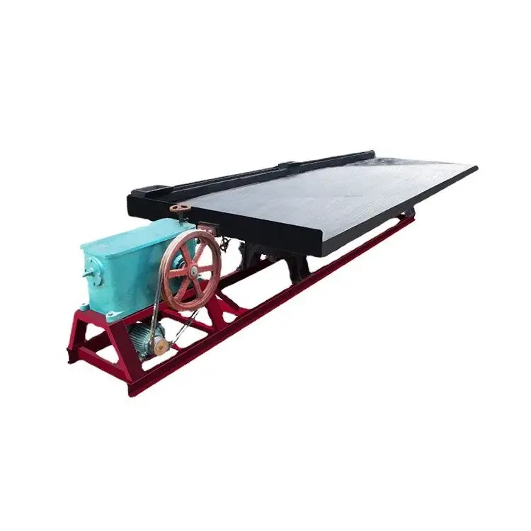 Hoge Kwaliteit Goudmijnmachines Apparatuur Vibrerende Minerale Zwaartekracht Goud Separator Coltan Rp4 Wilfley 6S Shaker Tafel Voor Go