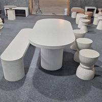 Vietnam esische Keramik langlebige Esstisch und Stuhl Set Beton Design Möbel Lieferanten aus Vietnam