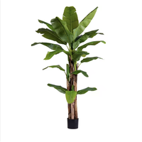 Arbre à bananes artificiel de grande taille, style tropical, en plastique écologique, à poser au sol, ornement de plante verte, aménagement paysager, vente en gros