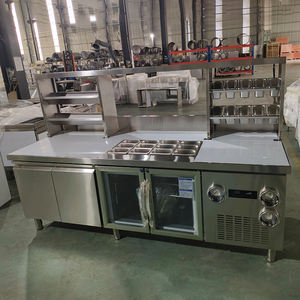 Comptoir de bar à thé boba, comptoir de bar à eau pour thé aux bulles, comptoir de travail en acier inoxydable pour thé aux bulles - Product Image 6