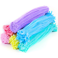 100 Stuks 30Cm Chenille Stelen Pijpreinigers Kids Pluche Educatief Speelgoed Kleurrijk Pijpenrager Speelgoed Handgemaakt Doe-Het-Zelf Ambachtelijke Benodigdheden Cadeau